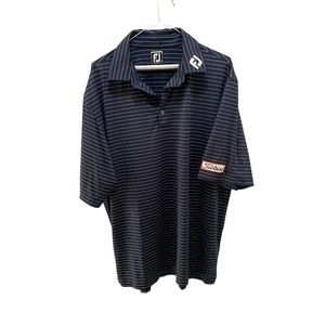 FootJoy (Titleist) Men’s Golf Shirt L -  Navy/White Stripes